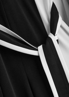 Alice + Olivia Melinda Colour-block Jumpsuit Black And White