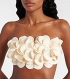 Karla Colletto Floral bandeau bikini top