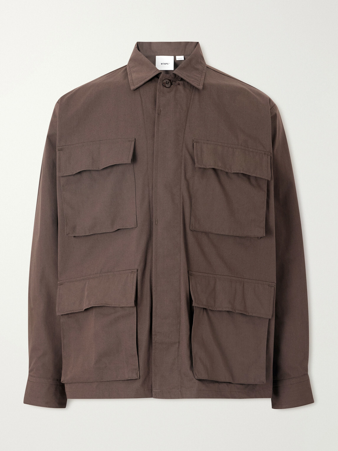 WTAPS - Logo-Print Cotton-Blend CORDURA® Overshirt - Brown