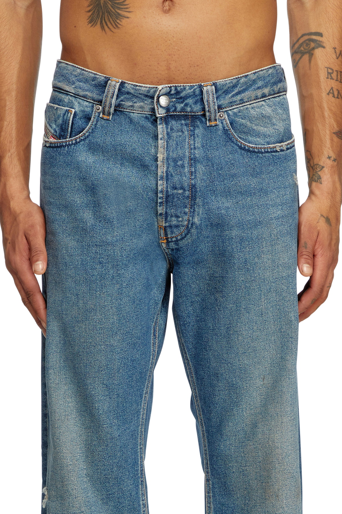 Diesel Relaxed Jeans - 1980 D-Eeper - Jeans Mens in Blue Diesel