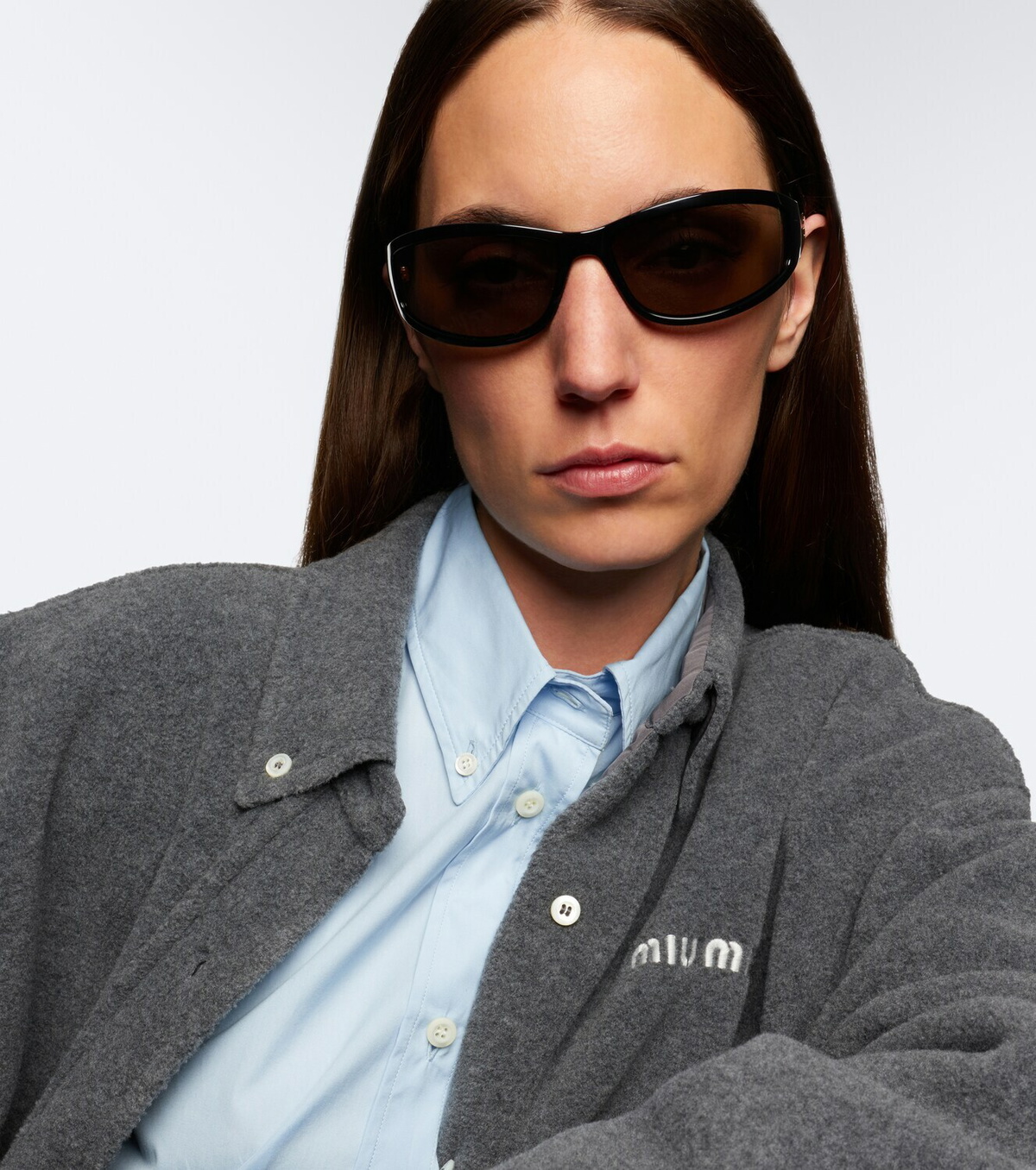 Miu Miu Signature rectangular sunglasses