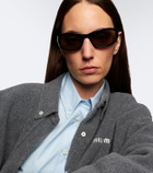 Miu Miu Signature rectangular sunglasses