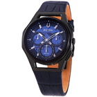 Bulova Curv Transparent Blue Dial Chronograph Quartz Mens Watch 98A232