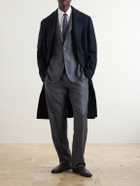 Boglioli - Double-Breasted Herringbone Virgin Wool Suit Jacket - Gray