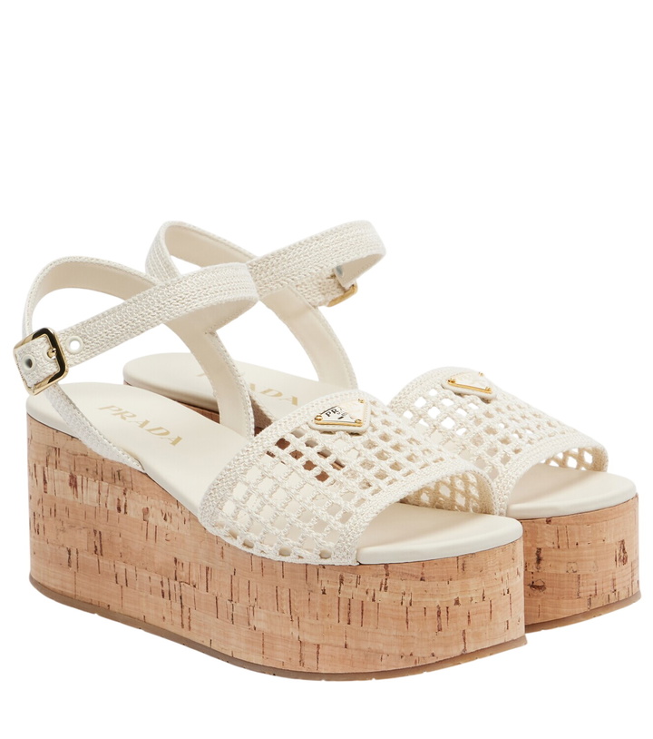 Photo: Prada Crochet platform sandals