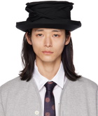 Yohji Yamamoto Black Picking Crochet Hat