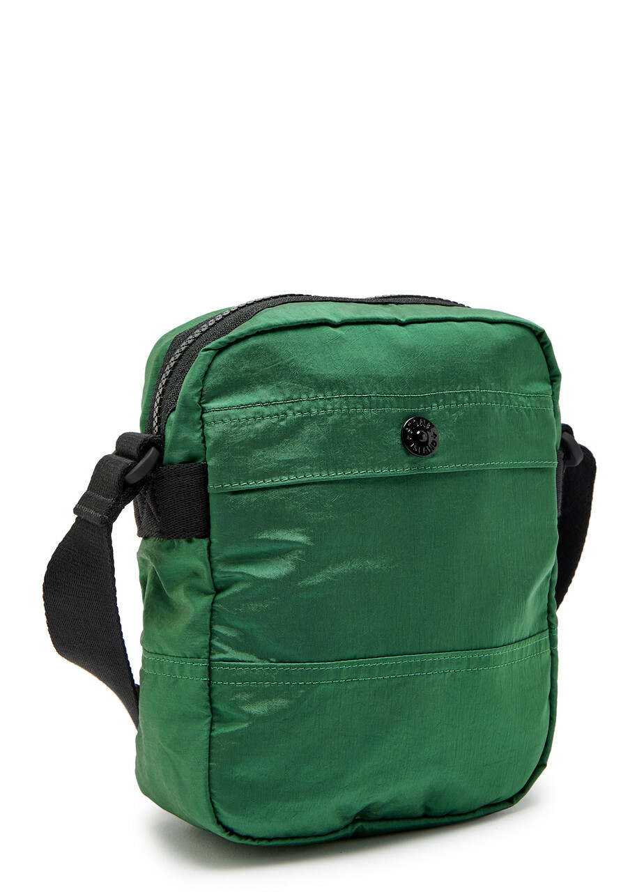 Stone Island Logo-appliquéd Nylon Pouch bag - Green - One Size