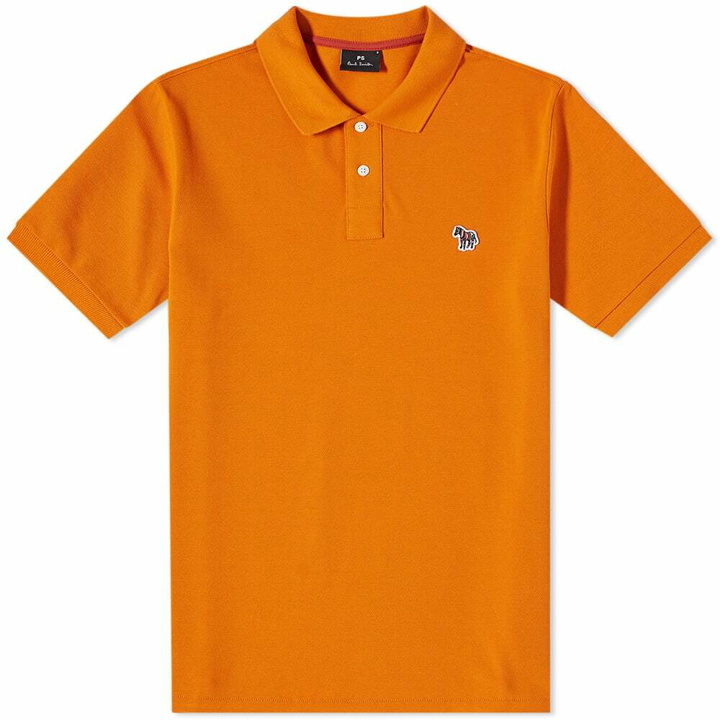 Photo: Paul Smith Men's Zebra Polo Shirt in Orange