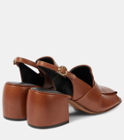 Dries Van Noten Leather slingback mules