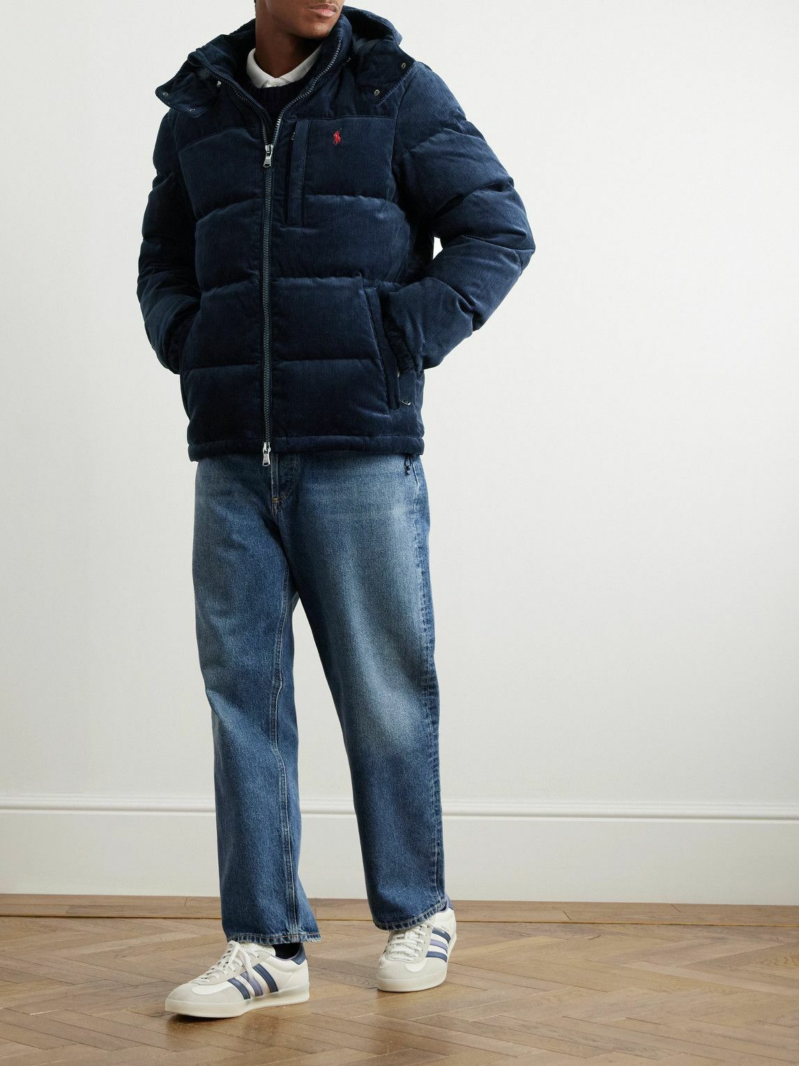 Polo Ralph Lauren - Quilted Cotton-Corduroy Down Jacket - Blue 