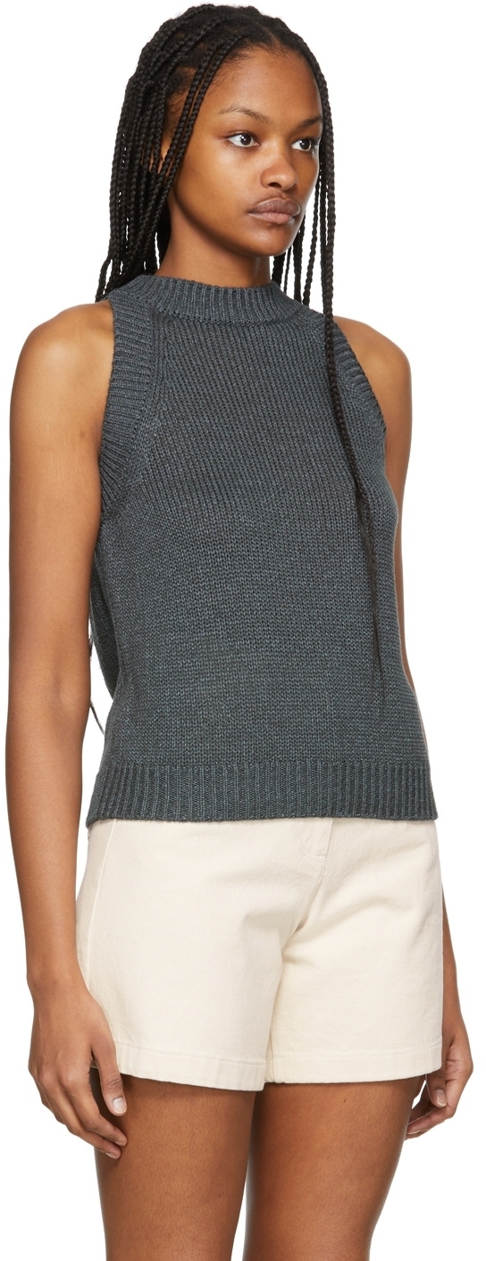 Nothing Written Green Paper Tank Top
