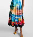 Dolce&Gabbana Printed cotton midi dress