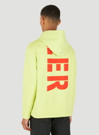 Logo Print Hooded Sweatshirt in Yellow