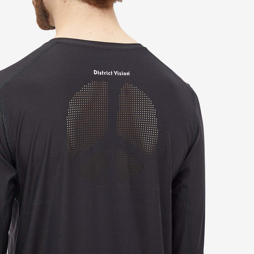 District Vision Men's Long Sleeve Aloe T-Shirt in Black District