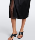 Róhe Gathered midi dress