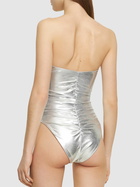 WEWOREWHAT Ruched One Piece Swimsuit