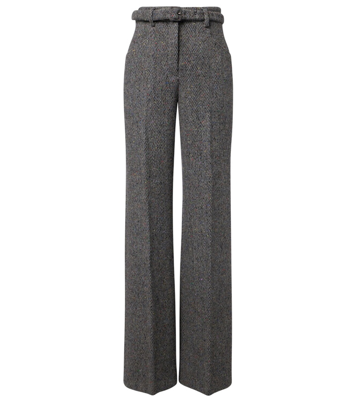 Photo: Gabriela Hearst Norman belted cashmere and wool wide-leg pants