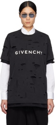Givenchy Black Destroyed T-Shirt