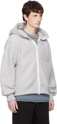 Canada Goose Gray 'White Label' Chilliwack Fleece Bomber Hoodie
