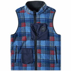 Canada Goose Men's & NBA Collection with UNION Legion Fleece Vest in Legacy Tartan Blue