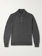 Drake's - Wool Polo Shirt - Gray