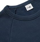 NN07 - Robin Logo-Appliquéd Cotton-Jersey Sweatshirt - Blue