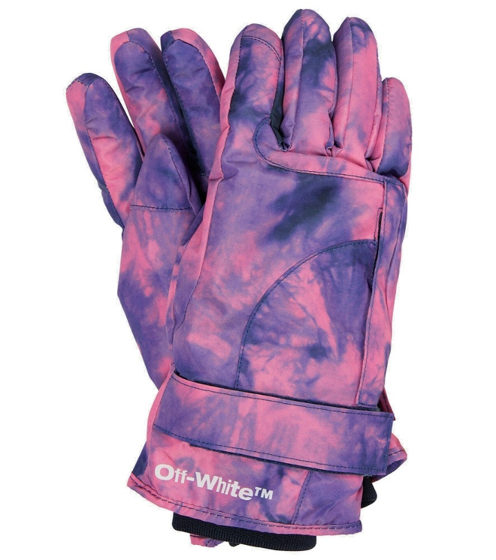 Photo: Off-White - Tie-dye ski gloves