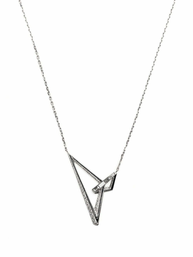 Photo: Stephen Webster 18K White Gold Vertigo Obtuse Diamond Necklace