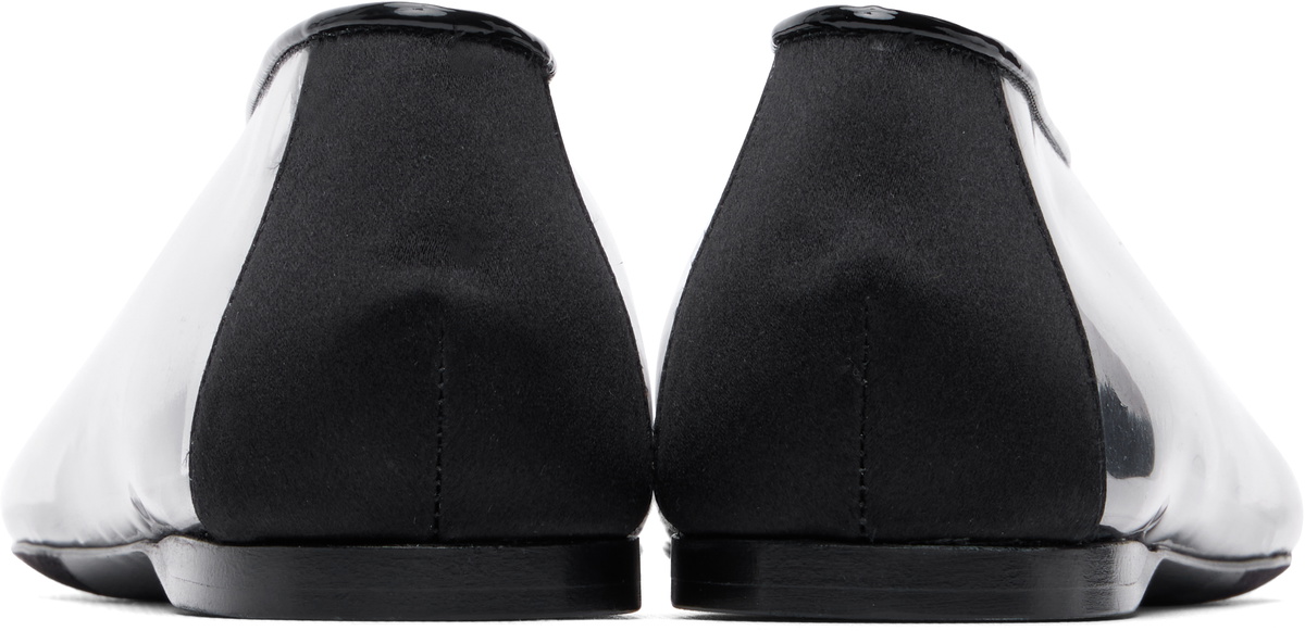 Moschino Black PVC Ballerina Flats