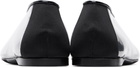 Moschino Black PVC Ballerina Flats