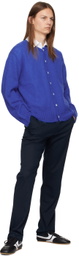 Dunst Blue Button Cardigan