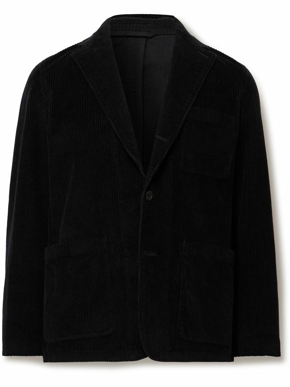 Hartford - Jonny Unstructured Cotton-Corduroy Blazer - Black Hartford