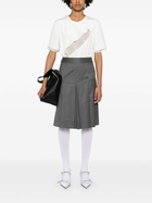 Peter Do Grey Wide-Leg Layered Shorts