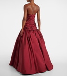 Marmar Halim Draped off-shoulder corset gown