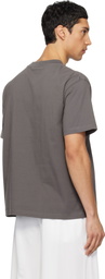 Courrèges Gray Twisted Logo T-shirt