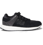 adidas Originals - EQT Support Ultra Nubuck, Leather and Mesh Sneakers - Men - Black