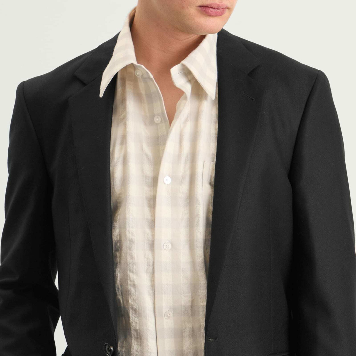 Carter Young Men's Elias Unstructured Blazer in Black