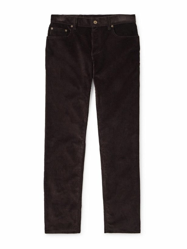Photo: Burberry - Fred Straight-Leg Cotton-Corduroy Trousers - Brown