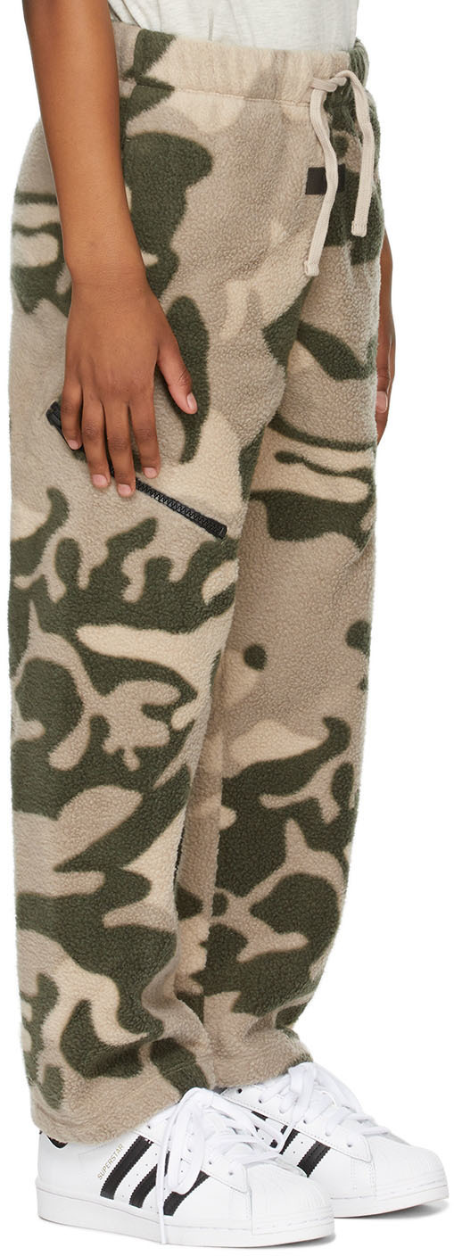 Essentials Kids Beige Camo Lounge Pants