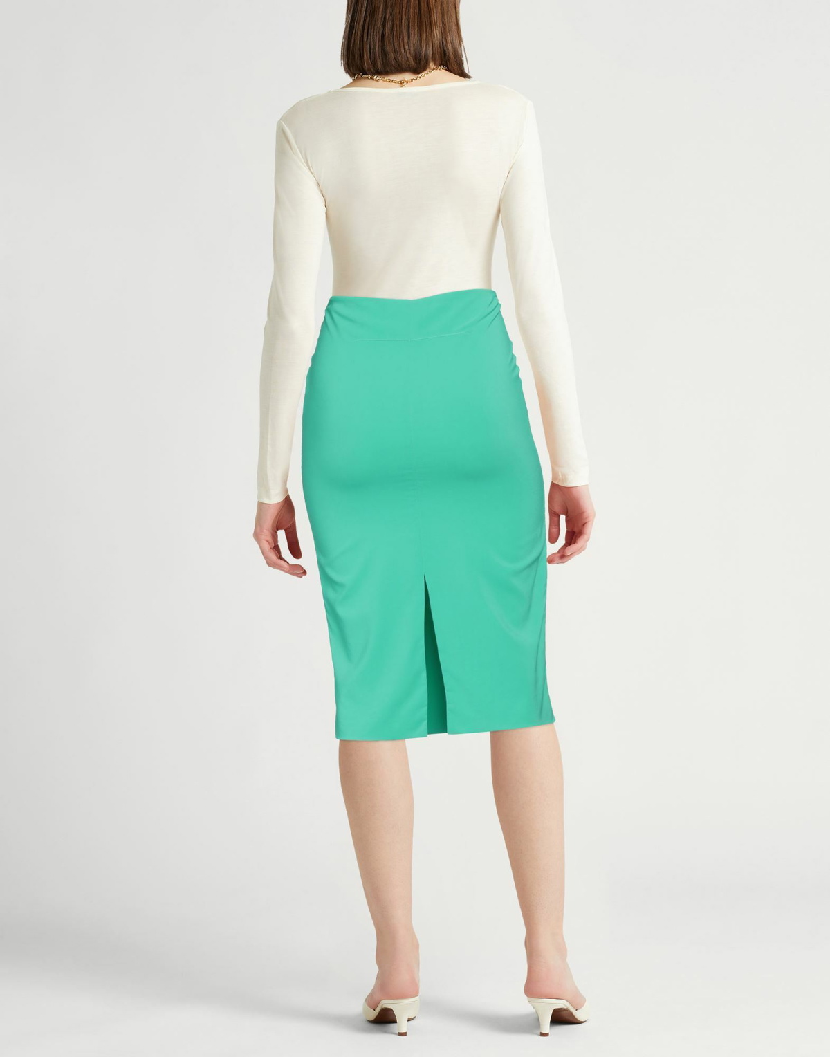 Jucca Womens Midi skirt in Green