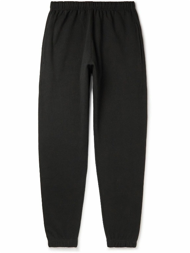 Photo: KENZO - Tapered Logo-Embroidered Cotton-Jersey Sweatpants - Black