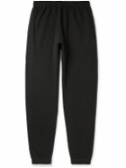 KENZO - Tapered Logo-Embroidered Cotton-Jersey Sweatpants - Black