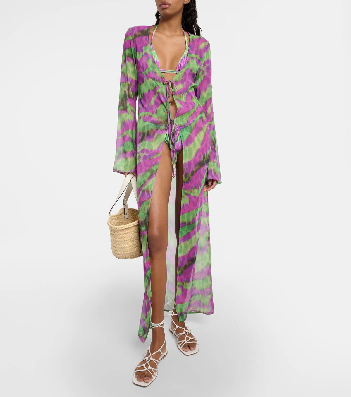 Bananhot Eleni tie-front beach cover-up