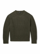Nili Lotan - Tyler Ribbed Merino Wool Sweater - Green
