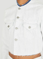 Bianchetto Cropped Denim Jacket in White