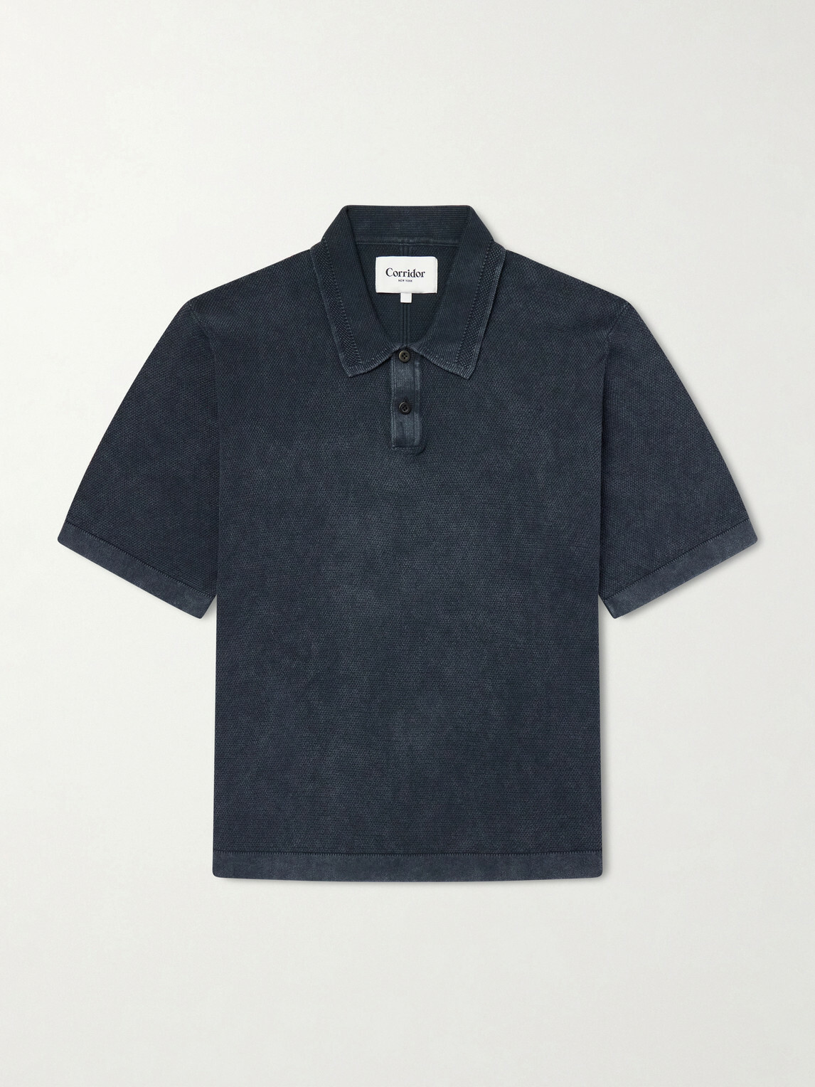 Corridor - Cotton-Piqué Polo Shirt - Black