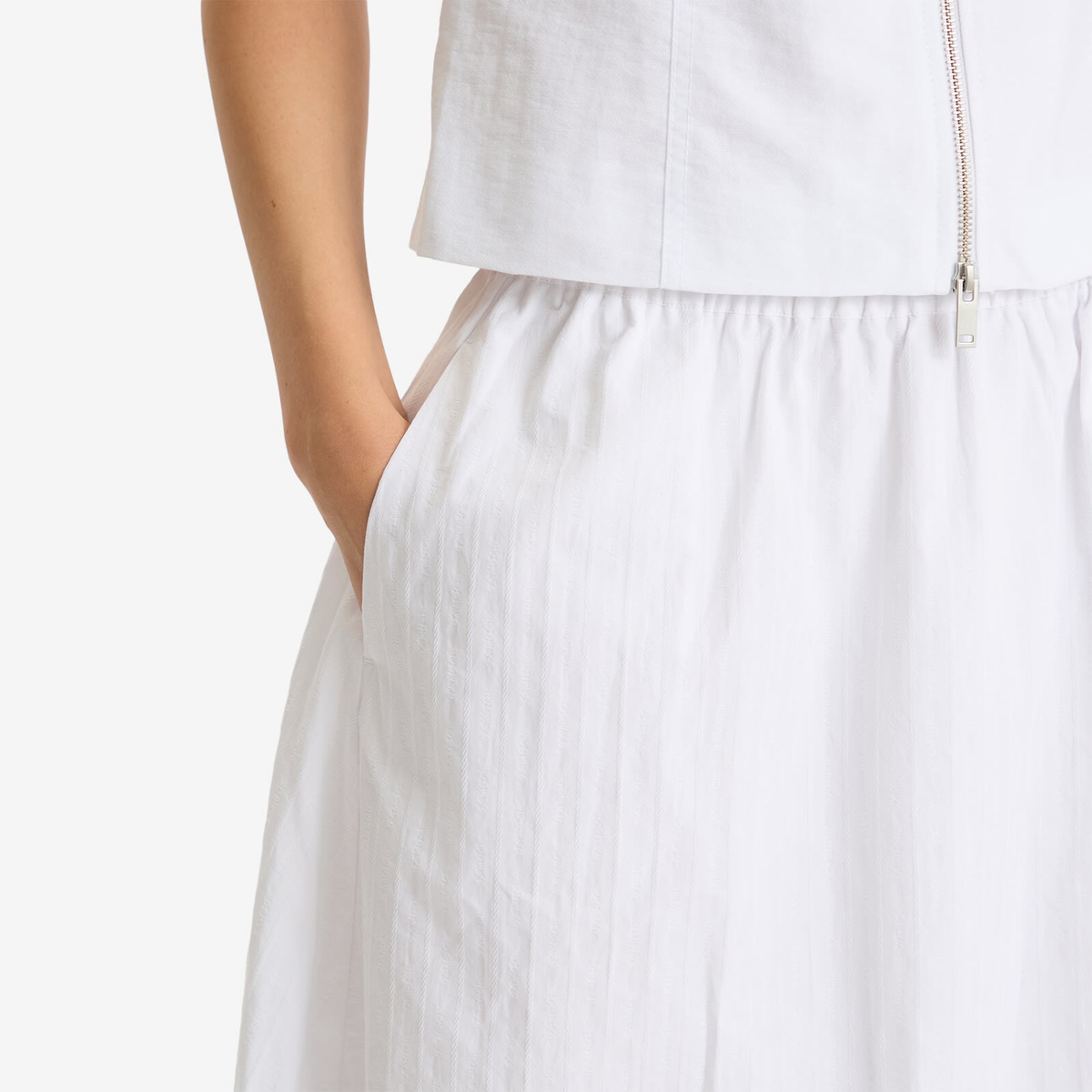 Samsøe Samsøe Women's Satina Midi Skirt in White