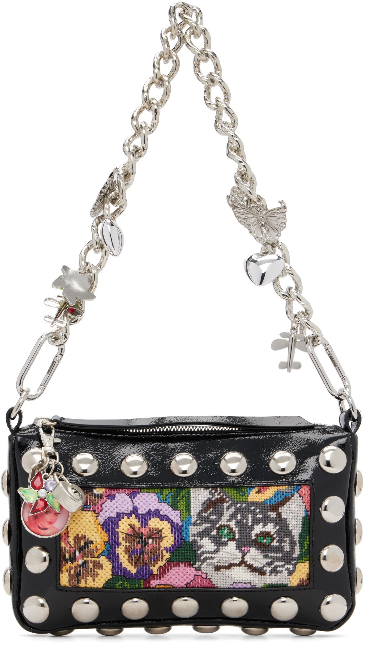 Chopova Lowena Black Fillie Pouch Bag