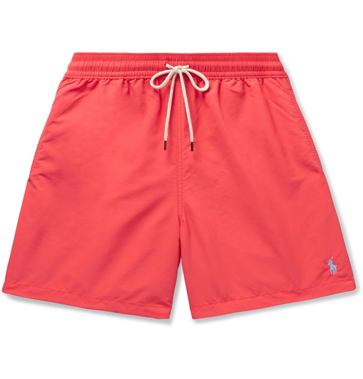 Photo: Polo Ralph Lauren - Traveler Mid-Length Swim Shorts - Red