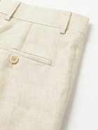 Kingsman - Tapered Linen Suit Trousers - Neutrals